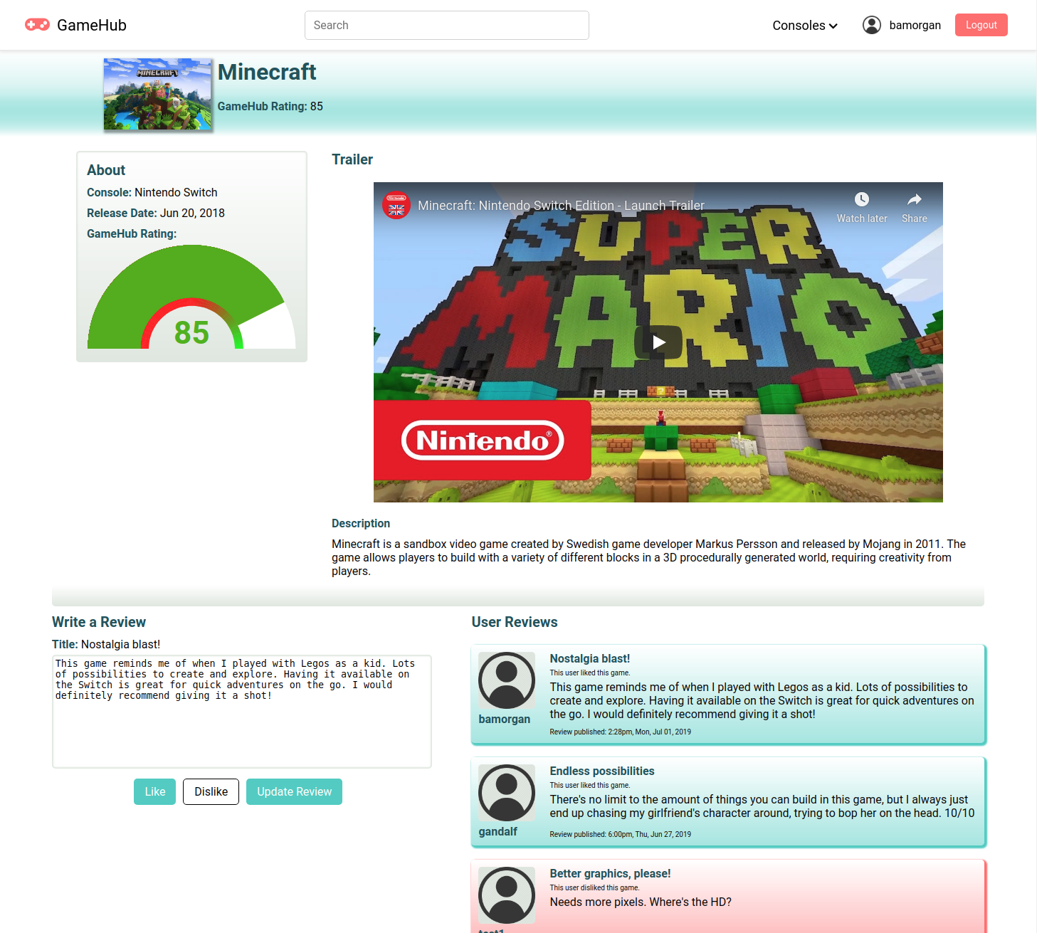 GameHub Screenshot